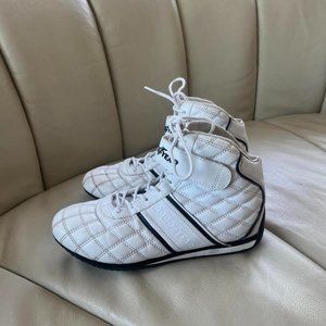 Goodyear racing shoes/boots (similar cut to boxing shoes)